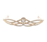 Gadpiparty Couronne de Fête Baroque Élégante en Alliage Doré pour Mariage et Fête Halloween, Accessoire Cheveux Rétro Chic pour Femmes et Mariées