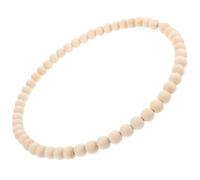 Gadpiparty Couronne Rustique en Perles de Bois 20 Cm Cercle en Acier Inoxydable, Kit DIY Attrape-rêves pour Décoration Bohème, Guirlande de Perles Artisanale pour Mariage et Fête