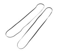 Gadpiparty Courroie D'entraînement en Caoutchouc Noir pour Platine Vinyle Vintage, 2 Pièces, Résistance Accrue Bruit pour Maintenance en Studio