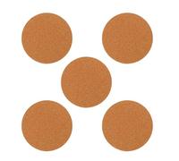 Gadpiparty Coussin pour Plantes en Liège 5 Pièces Diamètre 200 MM, Dessous Plat pour Pots de Fleurs, Adapté pour Jardinage Intérieur et Serrage