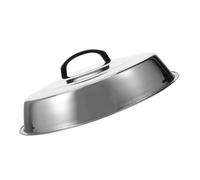 Gadpiparty Couvercle Acier Inoxydable pour Barbecue et Steak Protection Alimentaire Résistante et Pratique Cloche Anti-éclaboussures avec Poignée Ergonomique pour Cuisine Extérieure et