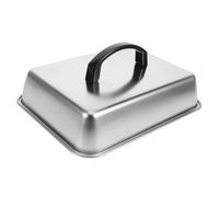 Gadpiparty Couvercle Rectangulaire INOX Antigraisse pour Barbecue et Grill Cloche Fondante pour Fromage et Steaks Facile à Nettoyer Usage Extérieur et Cuisine Occidentale