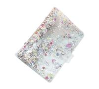 Gadpiparty Couverture de Journal à Anneaux avec Paillettes Brillantes Housse de Planificateur Résistante et Réutilisable pour Notes et Scrapbooking