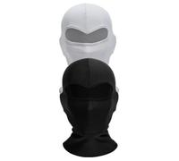 Gadpiparty Couvre-chef de Cyclisme en Soie Glacée 2 Pièces D'été Noir | Course et Vélo, Grosse Respirabilité, Style Confortable et Pratique, Masque Extérieur Unisexe