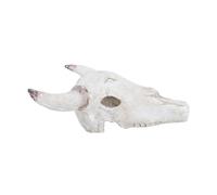 Gadpiparty Crâne De Taureau en Résine pour Terrarium Reptiles Cachette Sécurisée 20,5x17x9 Cm Décor Désert pour Gecko Et Scorpion