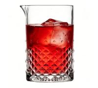 Gadpiparty Cristal Verre Mélangeur pour Cocktail 700ml à Fond Épais | Bec Verseur Contrôlé, Base Lourde Antidérapante, Texture Claire, Service Bar, Café et Whisky