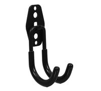 Gadpiparty Crochet Fer Robuste pour Tuyau Arrosage Support de Jardinage et Pratique Organisateur Mural Noir pour Rangement Irrigation et Enrouleurs