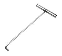 Gadpiparty Crochet Leve Plaque en Acier Inoxydable T pour Porte Roulante et Couvercle de Regard, Résistant la Rouille, pour Ouverture en Extérieur et Usines