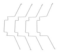 Gadpiparty Crochets en Fil D'acier pour Fixation Ventilateur Refroidissement CPU 12cm, Lot de 4 Clips Robustes Ambiance Estivale Stable Ordinateur