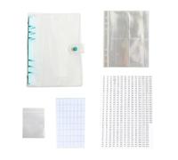 Gadpiparty Crystal Art Livre de rangement avec fermeture éclair et strass - Sac de collection de perles pour fournitures artisanales - Support portable pour accessoires de rangement - Bleu