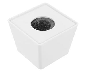 Gadpiparty Cube Logo Microphone en Plastique et Mousse Blanche, Housse jetable pour Microphone sans Fil, Accessoire pour réunion d’Entreprise et Interview Professionnelle Facile à Installer