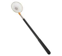 Gadpiparty Cueille-œufs Extensible à Long Manche en Acier Inoxydable Noir | Panier Filaire Télescopique, Léger et Portable, pour Fermes Avicoles, Étagères de Poulailler