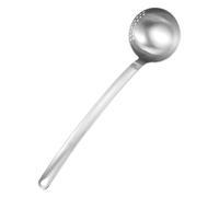 Gadpiparty Cuillère à Soupe 304 Inoxydable Multifonction Fentes, Passoire à Aliments pour Marmite, Louche Pratique pour Fondue Cuisine Domestique, Accessoire Robuste pour Usage Quotidien