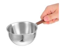 Gadpiparty Cuillère à Soupe Acier Inoxydable Double Bec Verseur Manche Long Incliné pour Service Précis Soupes et Sauces Usage Culinaire