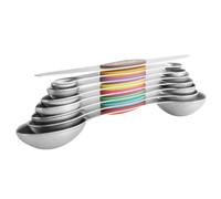 Gadpiparty Cuillères à Mesurer et Faciles à Ranger en Acier Inoxydable à Double Tête Ensemble de 8 Outils de Cuisson Précis Cuisine Pâtisserie