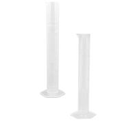 Gadpiparty Cylindres Gradués Outil de Mesure Lot de 2 en Plastique Épais Échelle Précise pour Laboratoire et École pour Chimistes Amateurs