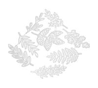 Gadpiparty de Découpe Forme Feuille Argentée en Acier Carbone Lisse et Réutilisable pour Scrapbooking pour Cartes de Vœux Papier