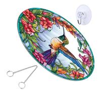 Gadpiparty Décoration en forme de colibri multifonction facile à nettoyer avec crochet en acrylique pour porches et fenêtres