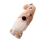 Gadpiparty Décoration GNOME Chien Debout Beige Figurine Poupée Décorative pour Fête Maison et Bureau Accessoire Original et Amusant pour Table et Étagère