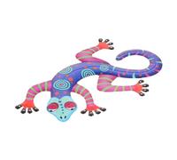 Gadpiparty Décoration Murale Métal Lézard Gecko Pendant Mural Fer pour Intérieur et Extérieur Ornement Suspendu pour Maison Jardin Clôture Patio