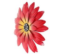 Gadpiparty Décoration Murale Métal Tournesol Artisanale pour Salon Chambre Bureau Suspendue Fleur Décorative Intérieure et Extérieure Rouge Ornement Mural Créatif pour Maison et Jardin