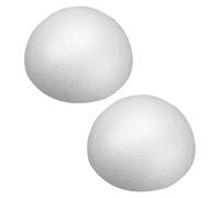 Gadpiparty Demi-Boules de Polystyrène Blanches 2 Pièces 18 CM pour Bricolage et Décorations de Mariage et Fêtes