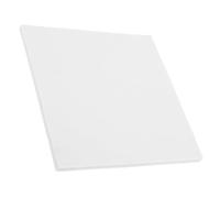 Gadpiparty Dessous de verre carrés en céramique blanche de 25 cm à peindre avec surface facile à peindre et design polyvalent pour la décoration de la maison et les projets d'art d'artisanat