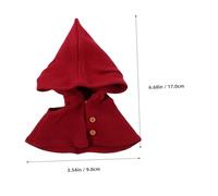 Gadpiparty Doll Wizard Cloak with Hoodie for Dolls Mini Cape for Cosplay DIY and Creative Roleplay Accessories