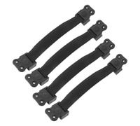 Gadpiparty Élastiques Universels Noirs pour Chaise de Bureau et Gaming, Bande Élastique en Polyester et Plastique, 4 Pièces pour Remplacement DIY et Soutien Quotidien