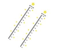 Gadpiparty Ensemble Dautocollants Muraux Éducatifs Et Amusants Pour Enfants Règle De Hauteur Et Tableau De Croissance En Étoile