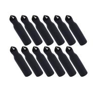 Gadpiparty Ensemble de 15 Couvercles Verseurs en Caoutchouc Noir pour Bouteilles et Huiles, Réutilisables Ajustement, Cuisine Maison
