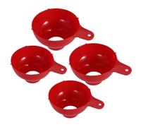 Gadpiparty Ensemble de 4 Entonnoirs en Plastique Pp à Large Ouverture pour Remplir Bocaux Mason, Outil Cuisine Polyvalent Facile à Nettoyer, pour Préparation Alimentaire Cuisine