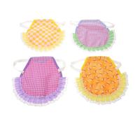 Gadpiparty Ensemble de 4 Selles de Poule Anti-picage, Tabliers de Protection Respirants et Doux pour Volailles, Tailles Variées, Gilets Réglables pour Élevage en Ferme et Jardin