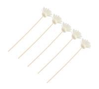 Gadpiparty Ensemble de 5 Bâtons Diffuseurs Rotin et Chrysanthème Petit Format Recharge Parfumée Naturelle pour Huile Essentielle Bâtons Aromatiques pour Diffuseur Arome Maison et Bureau