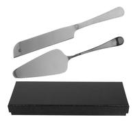 Gadpiparty Ensemble de Découpe de Gâteau en Acier Inoxydable Argenté Couteau Dentelé et Pelle Service Facile Lors des Fêtes et Repas Variés