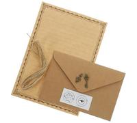 Gadpiparty Ensemble de Papier à Lettres Vintage Enveloppes, 2 Sets Pratiques en Papier Lisse A5, pour Écrire et Copier des Poèmes