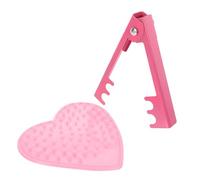 Gadpiparty Éplucheur D’épine De Rosiers Et Pince à Épines Rose pour Fleuristes Et Jardinage, Kit 2 Pièces Outil Cœur 12 Cm Et Pince Métallique 14 Cm, Léger Et Portable pour Élagage Rapide des Tiges