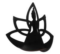 Gadpiparty Étagère Murale Flottante Angle Lotus Bois pour Décoration Intérieure et Affichage de Boules de Cristal Support Polyvalent pour Plantes et Objets Décoratifs