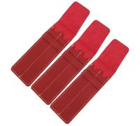 Gadpiparty Étui à Stylo en Cuir PU Vintage Lot de 3 Protection Compacte pour Stylos Plume et Bille Pochette Porte-stylos Rouge Vinyle pour Rangement Infirmière et Usage Professionnel