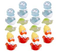 Gadpiparty Figurines d'animaux Marins Miniatures en Résine pour Décoration d'Aquarium, Lot de 30 Pièces Crabes, Tortues, Bernard- et Requins, Décor Miniature pour Micro-Paysages Marins