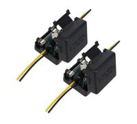 Gadpiparty Filtre d'alimentation Auto 12V Universel 2Pcs Réducteur De Bruit Et D'Interférences pour Voiture Et Véhicule pour Autoradio Amplificateur