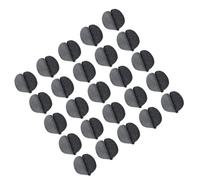 Gadpiparty Fixateurs Antidérapants pour Canapé en PVC Noir, Capacité de Charge Élevée, Design Double Face Adhésif, 5 Ensembles pour Maison et Bureau, 25 Pièces Total