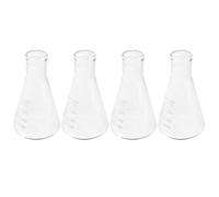 Gadpiparty Flacons Coniques sans Bavures Lot de 4 en Verre Borosilicaté Épaissi, Grosse Capacité pour Expériences en e Chimie