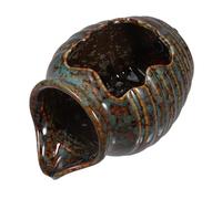 Gadpiparty Fontaine de Jardin Jarre Céramique Écologique Cascade Eau Décorative sans Pompe pour Intérieur et Extérieur Bassin Hydroponique Paisible et Naturel