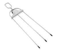 Gadpiparty Fourchette à Barbecue en Acier Inoxydable 355 CM à 3 Dents Accessoire pour Barbecue Extérieur Brochettes Alimentaires Résistantes aux Hautes Températures pour Camping et