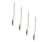 Gadpiparty Fourchettes à Crabes en Acier Inoxydable 304, 4 Pièces, Ustensiles Robustes Fourchette et Cuillère pour Manger Homard et Fruits de Mer, Bords Polis Lisses
