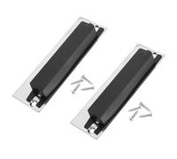 Gadpiparty Gâches de Pêne Dormant 2 Jeux Plaques de Renfort pour Serrure de Porte, Fournies Vis et Boîte Plastique, Adaptées aux Portes de Classe