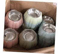 Gadpiparty Gamelle Chien INOX Rose Antidérapante Double Bol pour Chat et Chiot Design Sécurisé Facile à Nettoyer