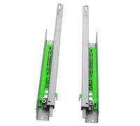 Gadpiparty Glissières de Tiroir Fermeture Douce en Acier 40 Cm Réglables Coulisses à Montage Inférieur pour Armoires la Cuisine et Tiroirs Amovible Usage Domestique