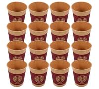 Gadpiparty Gobelets en Papier pour Mariage 50 Pièces Coupe de Mariage Unique en Papier Naturel Rouge pour Invités à Thé à Usage Unique pour Fête et Banquet